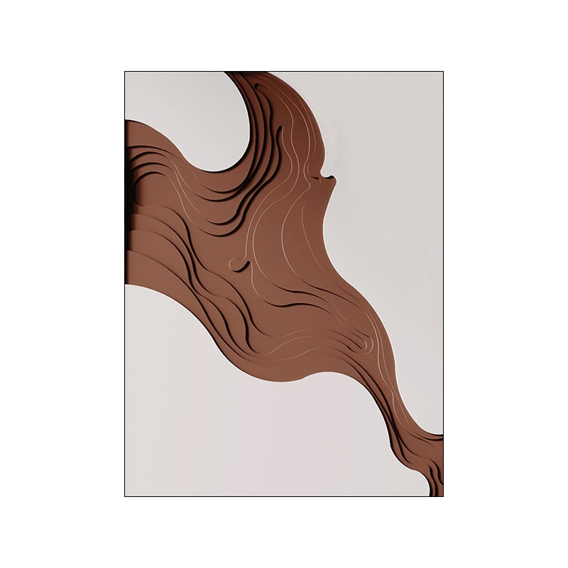CORX Designs - Abstract Brown 3D Painting Canvas Art - Review