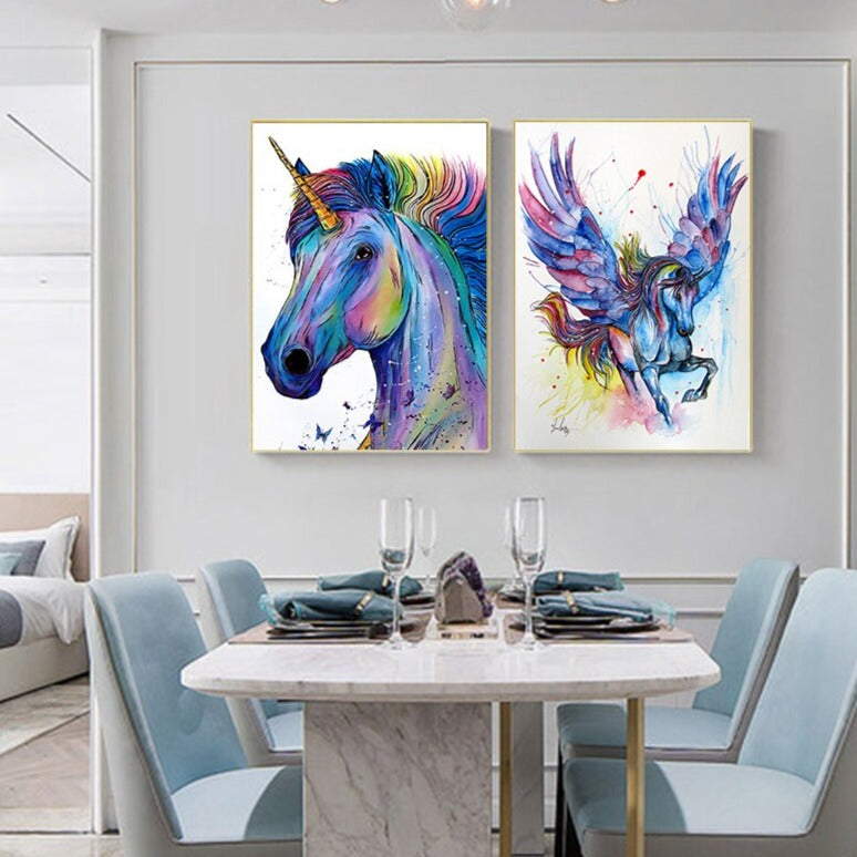 CORX Designs - Colorful Unicorn Pegasus Canvas Art - Review