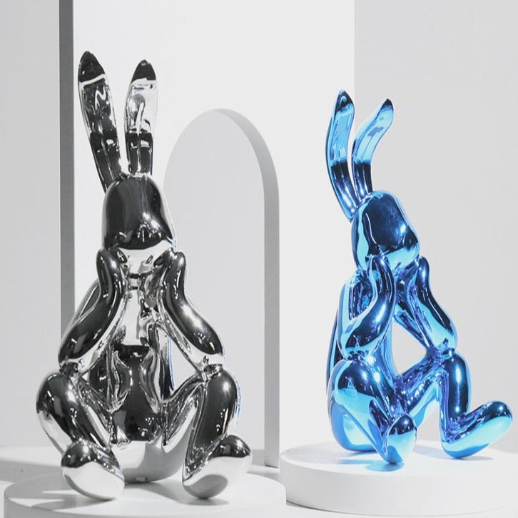 CORX Designs - Electroplating Silver Blue Rabbit Figurine - Review