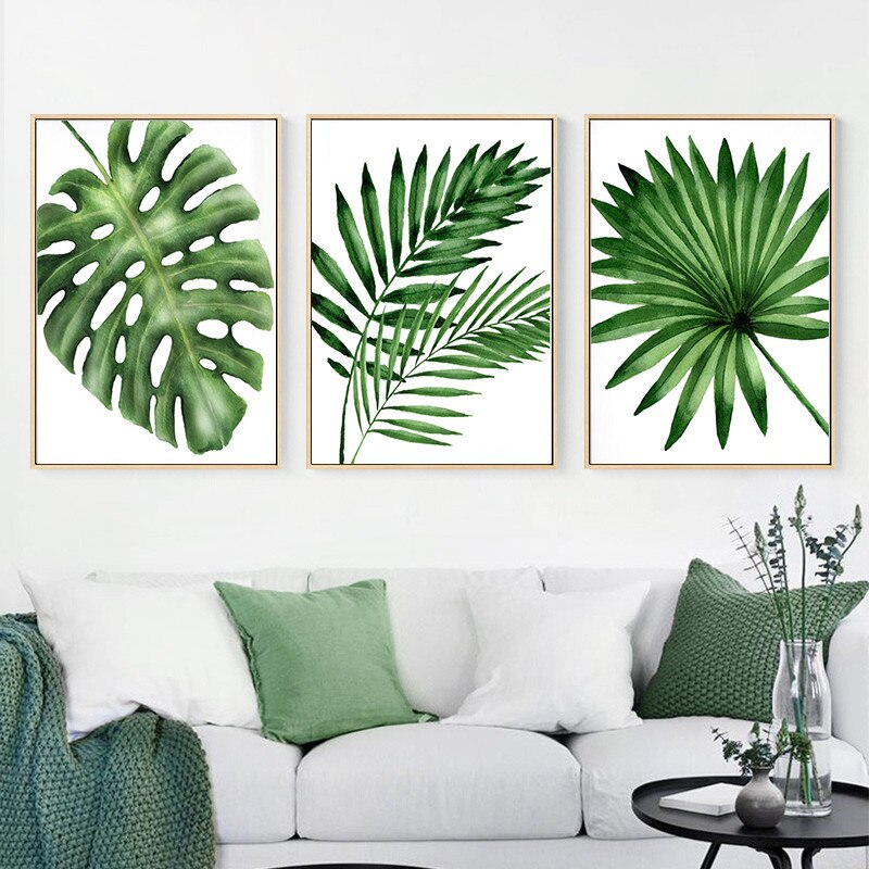 CORX Designs - Tropical Green Monstera Leaf Canvas Art - Review