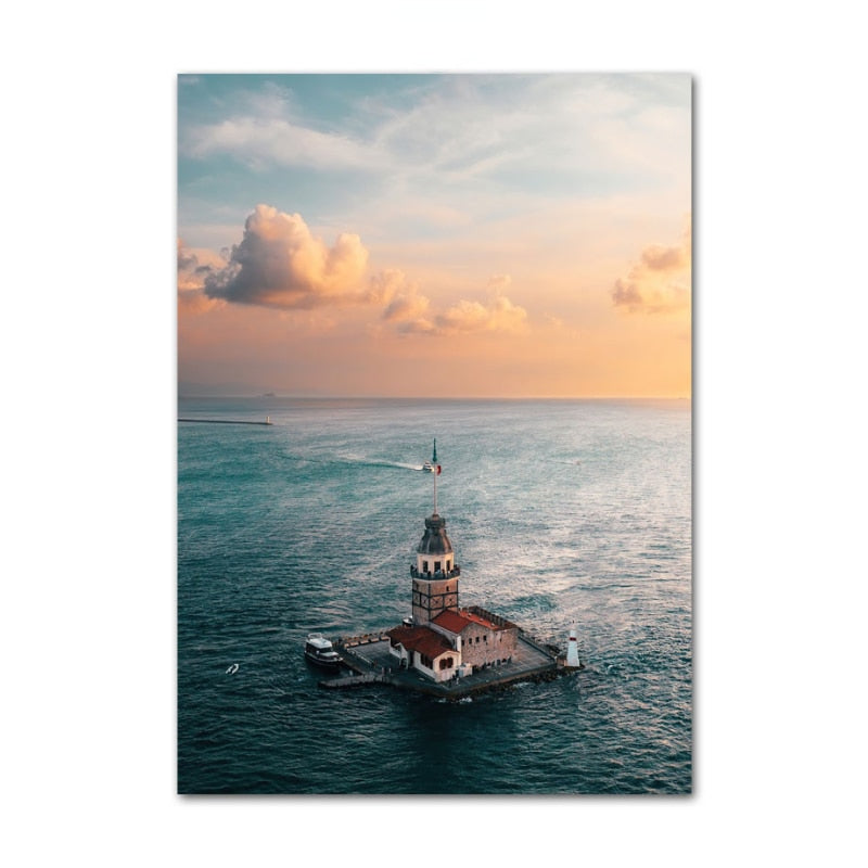 CORX Designs - Turkey Mountain Sea Canvas Art - Review