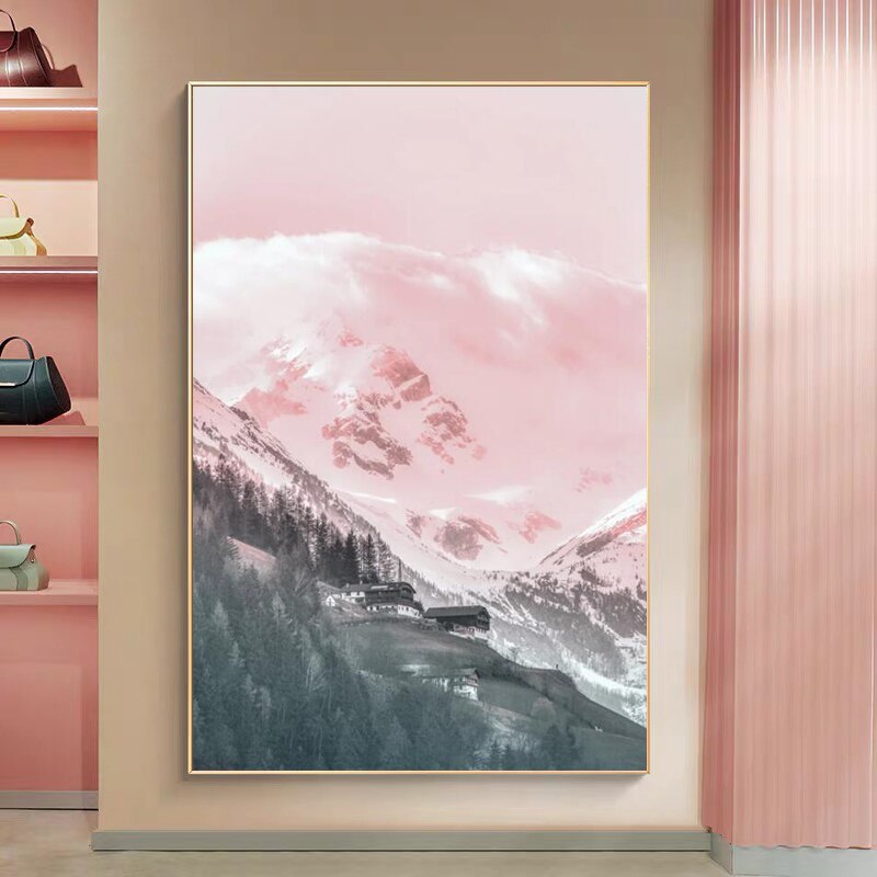 CORX Designs - Pink Snow Mountain Canvas Art - Review