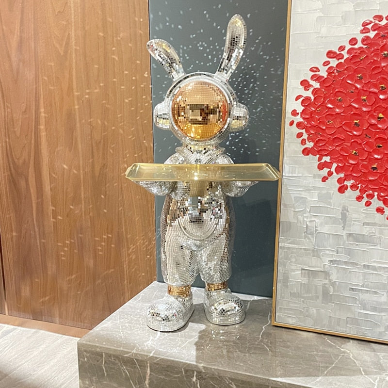 CORX Designs - Disco Ball Astronaut Rabbit Big Statue Tray - Review