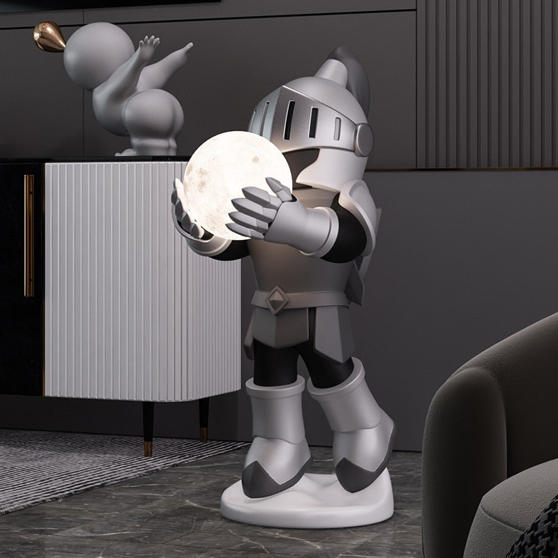 CORX Designs - Knight with Moon Lamp Floor Statue - Review