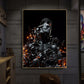 CORX Designs - Abstract Black Fire Metal Sculpture Canvas Art - Review