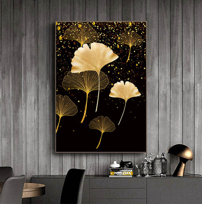 CORX Designs - Black Gold Ginkgo Leaf Canvas Art - Review