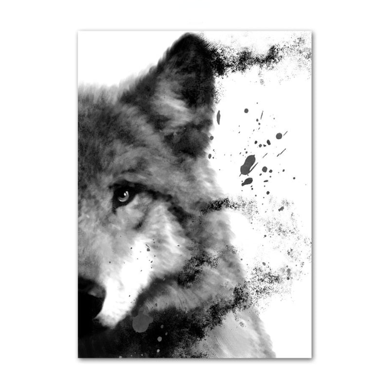 CORX Designs - Black and White Fading Animal Canvas Art - Review