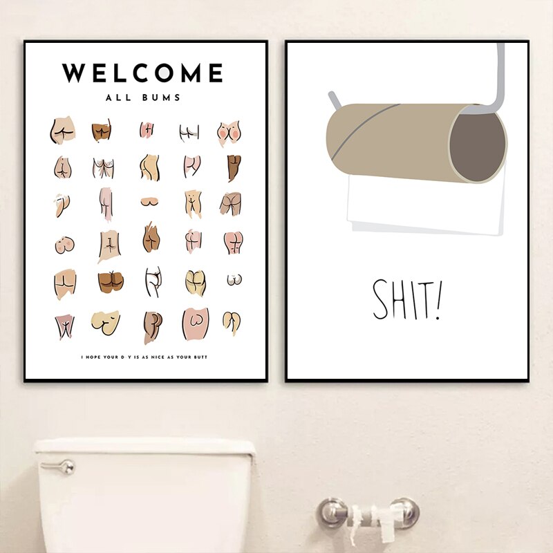 CORX Designs - Sexy Butts Collage Bathroom Canvas Art - Review
