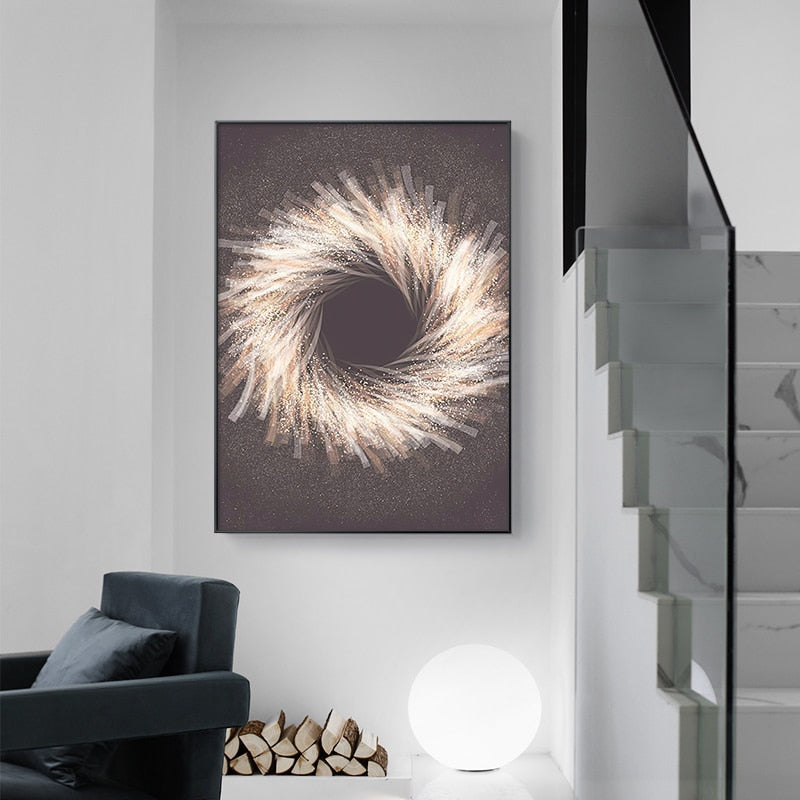 CORX Designs - Abstract Gold Sparkle Canvas Art - Review