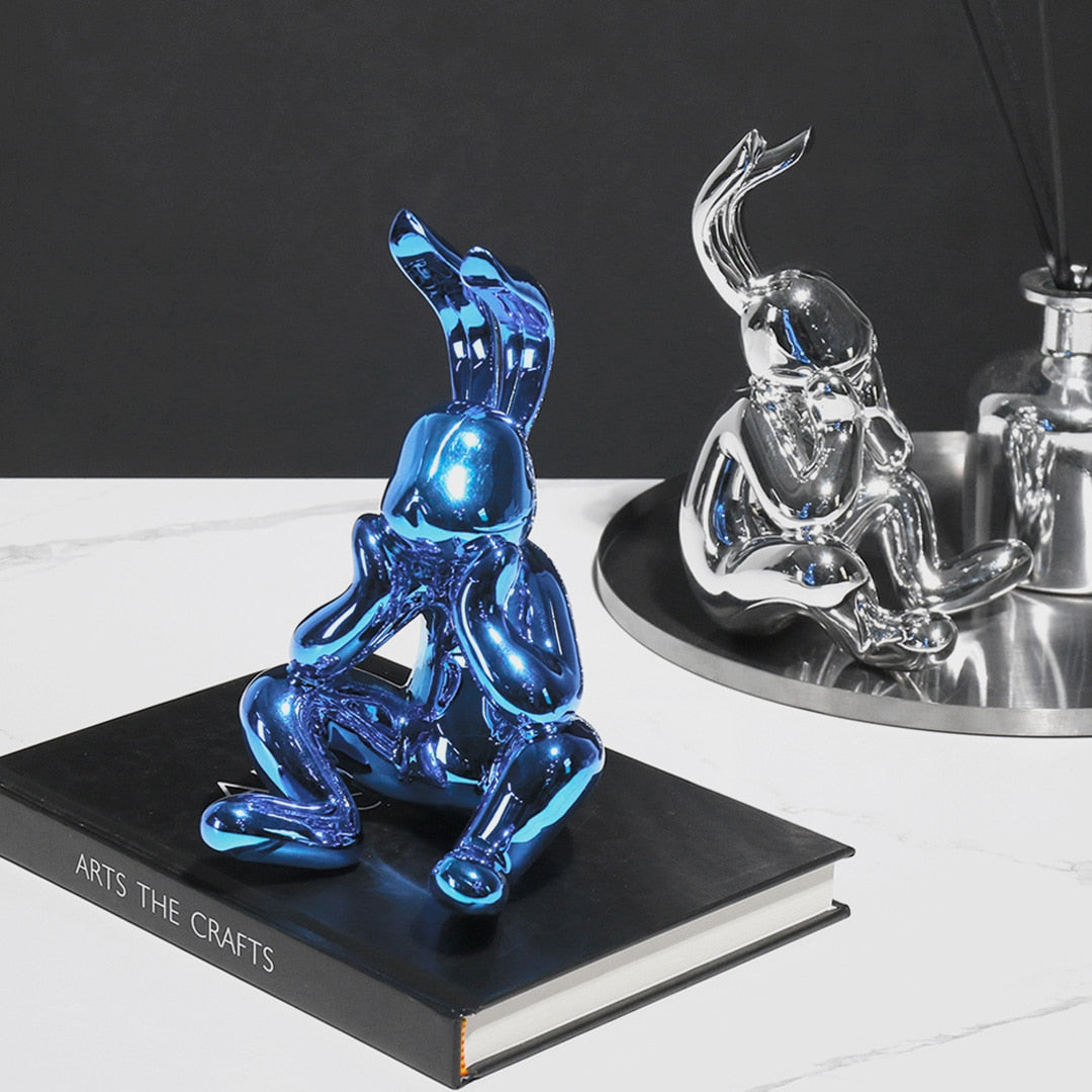 CORX Designs - Electroplating Silver Blue Rabbit Figurine - Review