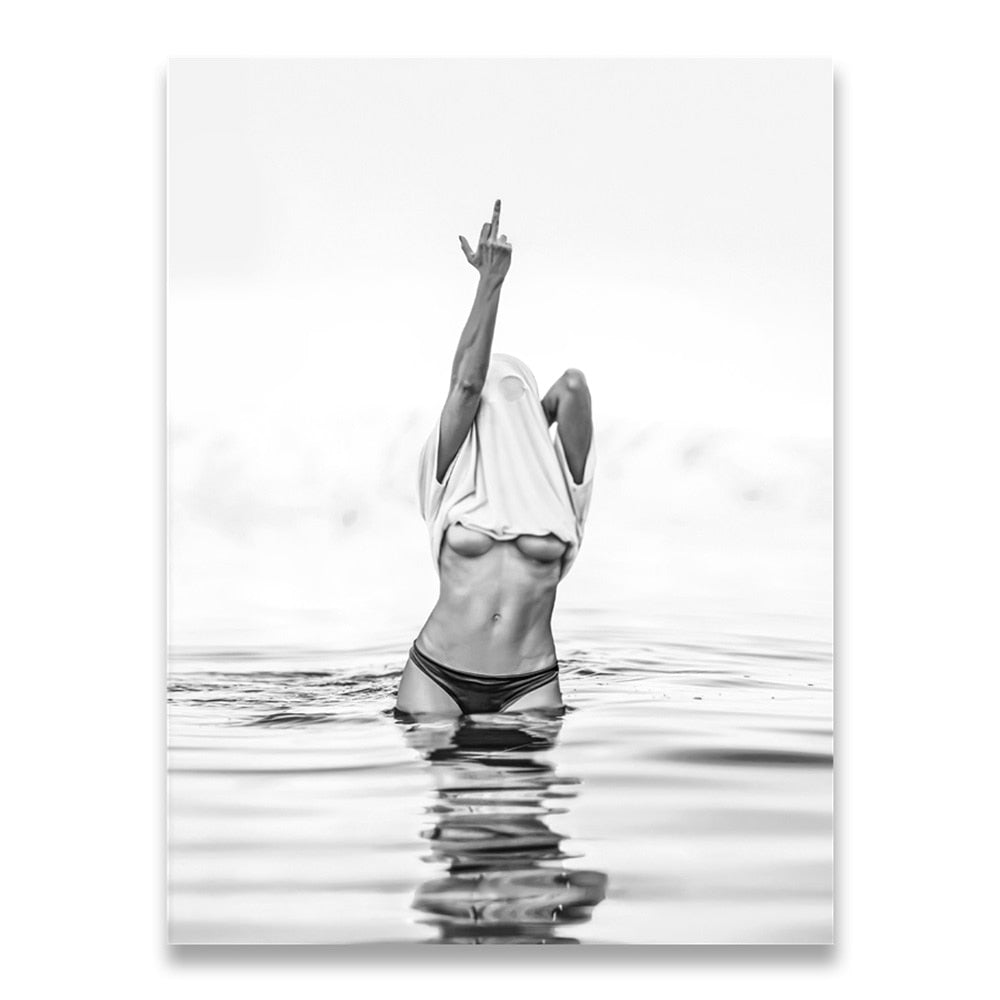 CORX Designs - Black and White Sexy Woman Canvas Art - Review