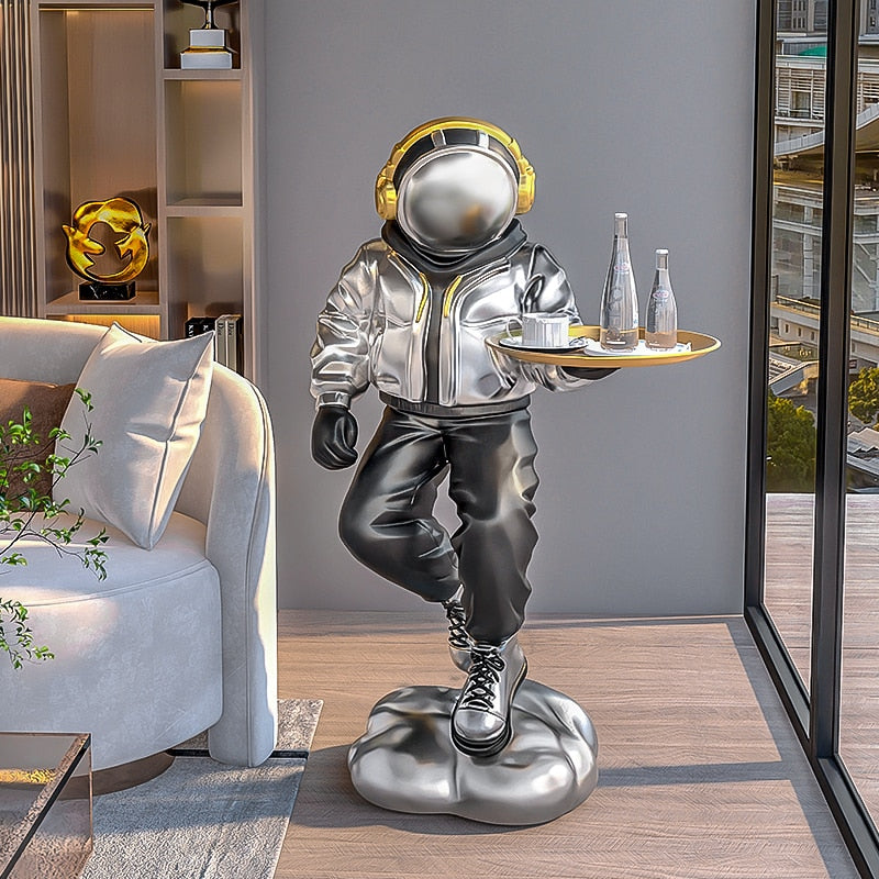 CORX Designs - Astronaut Silver Hoodie Floor Statue with Tray - Review