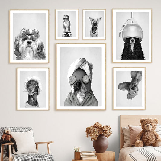 CORX Designs - Black and White Cute Dog Canvas Art - Review