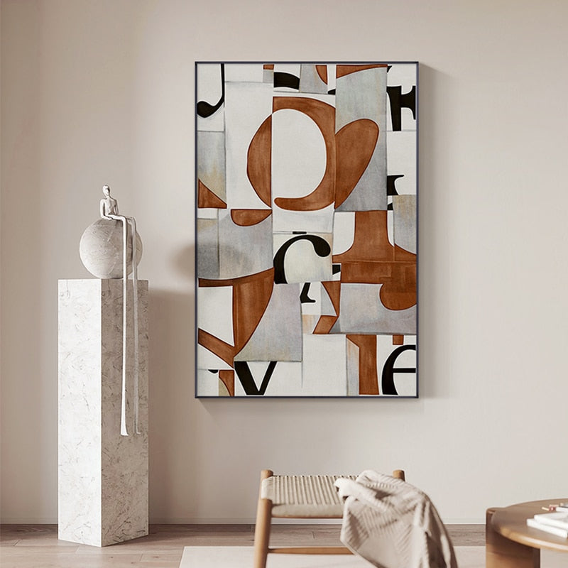 CORX Designs - Abstract Wood Geometric Pattern Canvas Art - Review