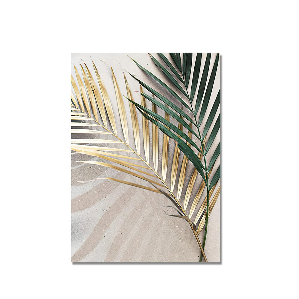 CORX Designs - Golden Palm Leaf Canvas Art - Review