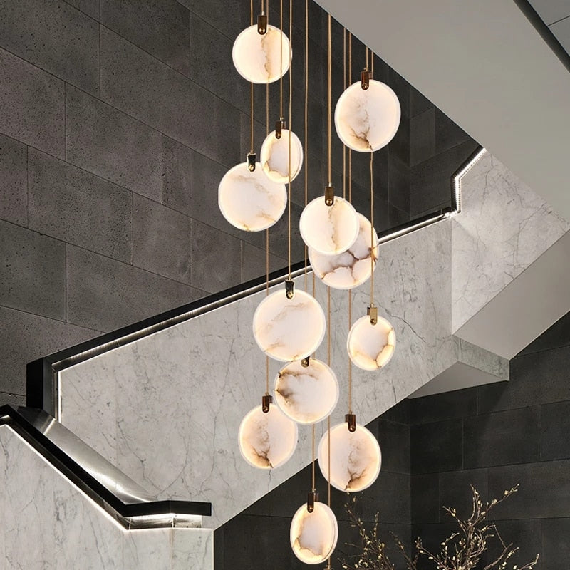 CORX Designs - Marble Crystal Staircase Chandelier - Review