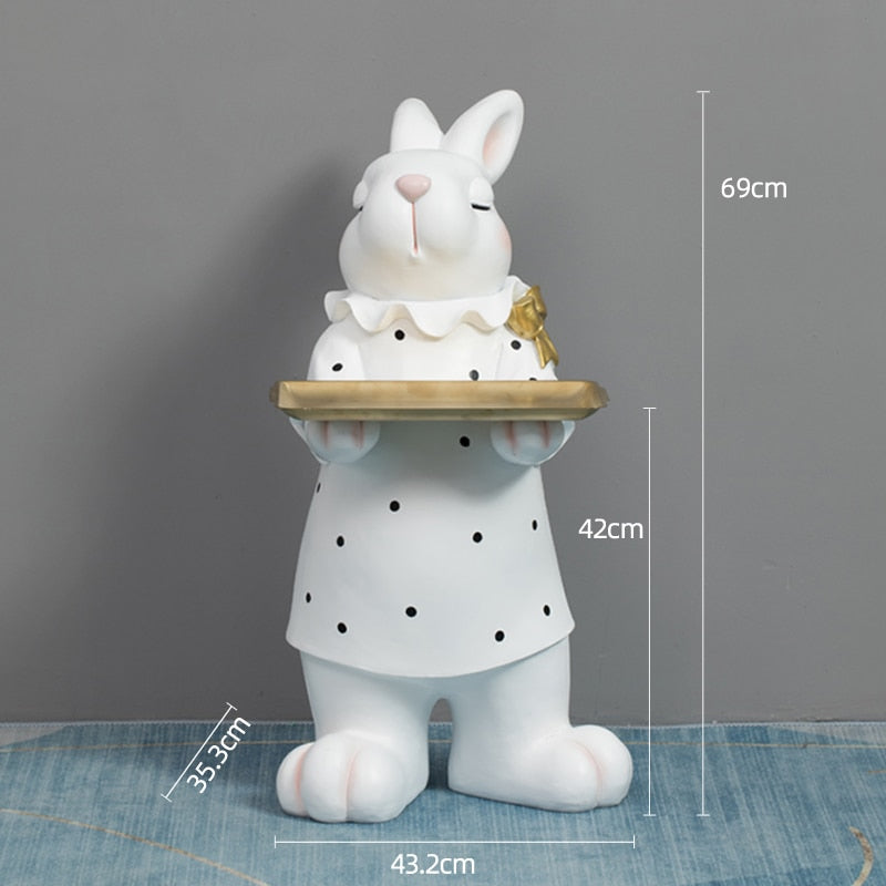 CORX Designs - Rabbit Butler with Tray Large Statue - Review