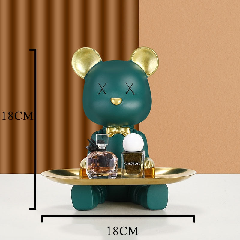 CORX Designs - Cute Bow Tie Bear Tray Statue - Review