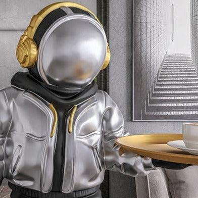 CORX Designs - Astronaut Silver Hoodie Floor Statue with Tray - Review