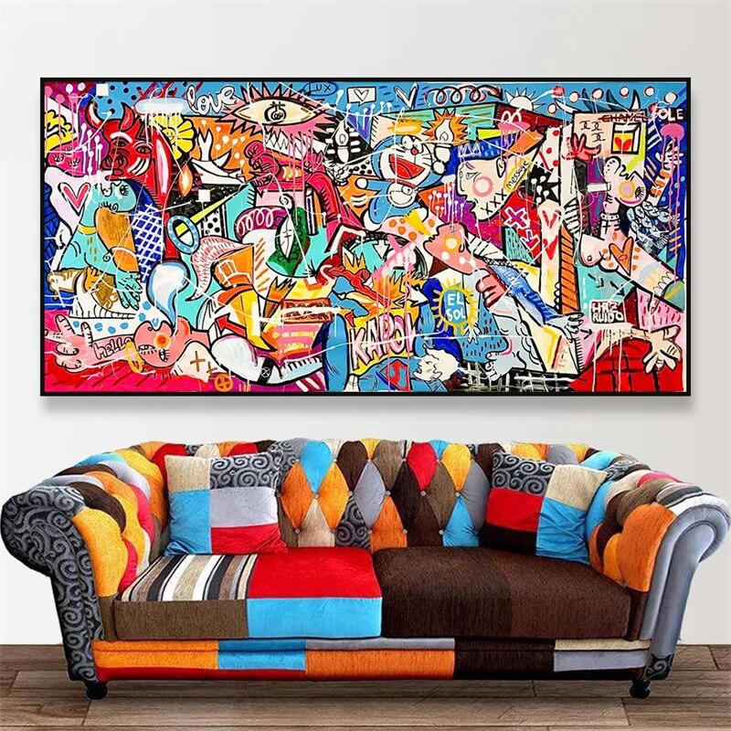 CORX Designs - Picasso Cartoon Graffiti Canvas Art - Review