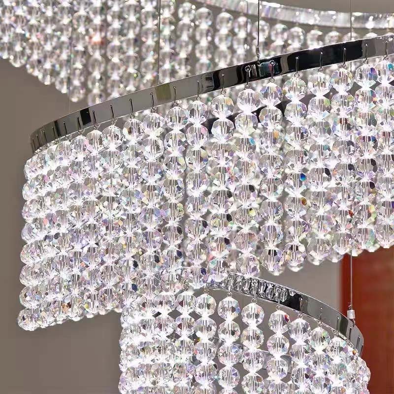 CORX Designs - Verzosa Luxury Staircase Crystal Ring Chandelier - Review