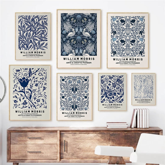 CORX Designs - William Morris Exhibition Blue Flower Canvas Art - Review