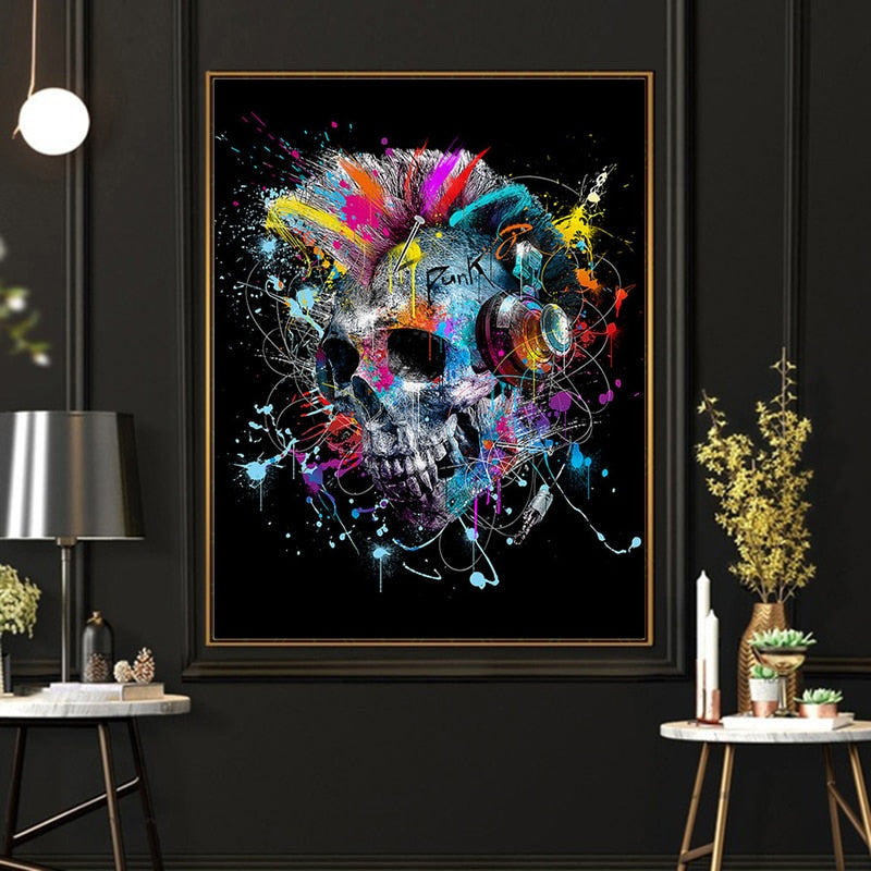 CORX Designs - Graffiti Punk Skull Canvas Art - Review