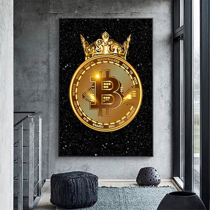 CORX Designs - Sparkling Golden Crown Bitcoin Canvas Art - Review