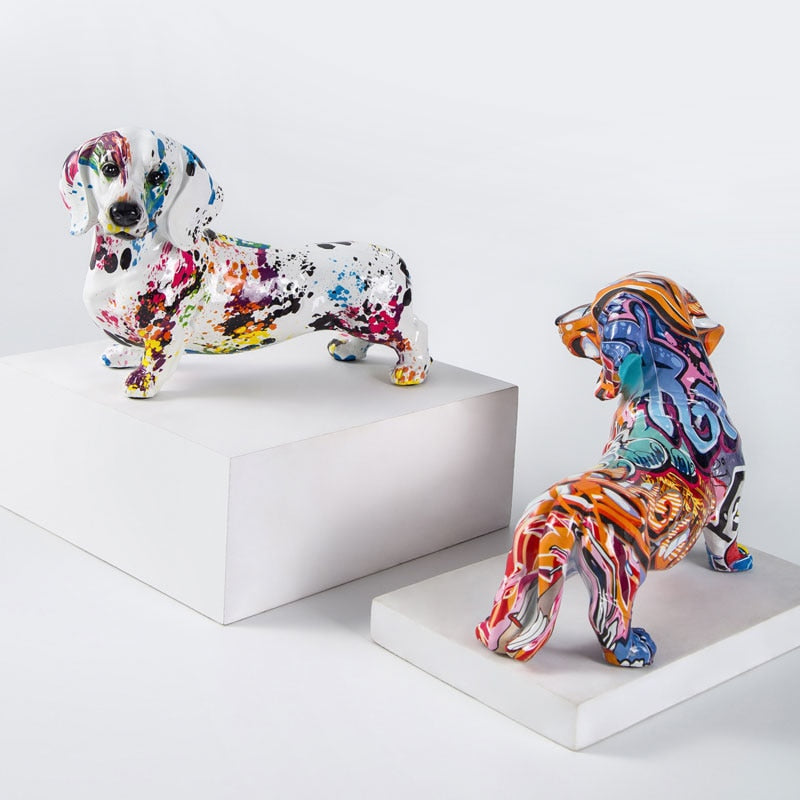 CORX Designs - Graffiti Dachshund Resin Statue - Review