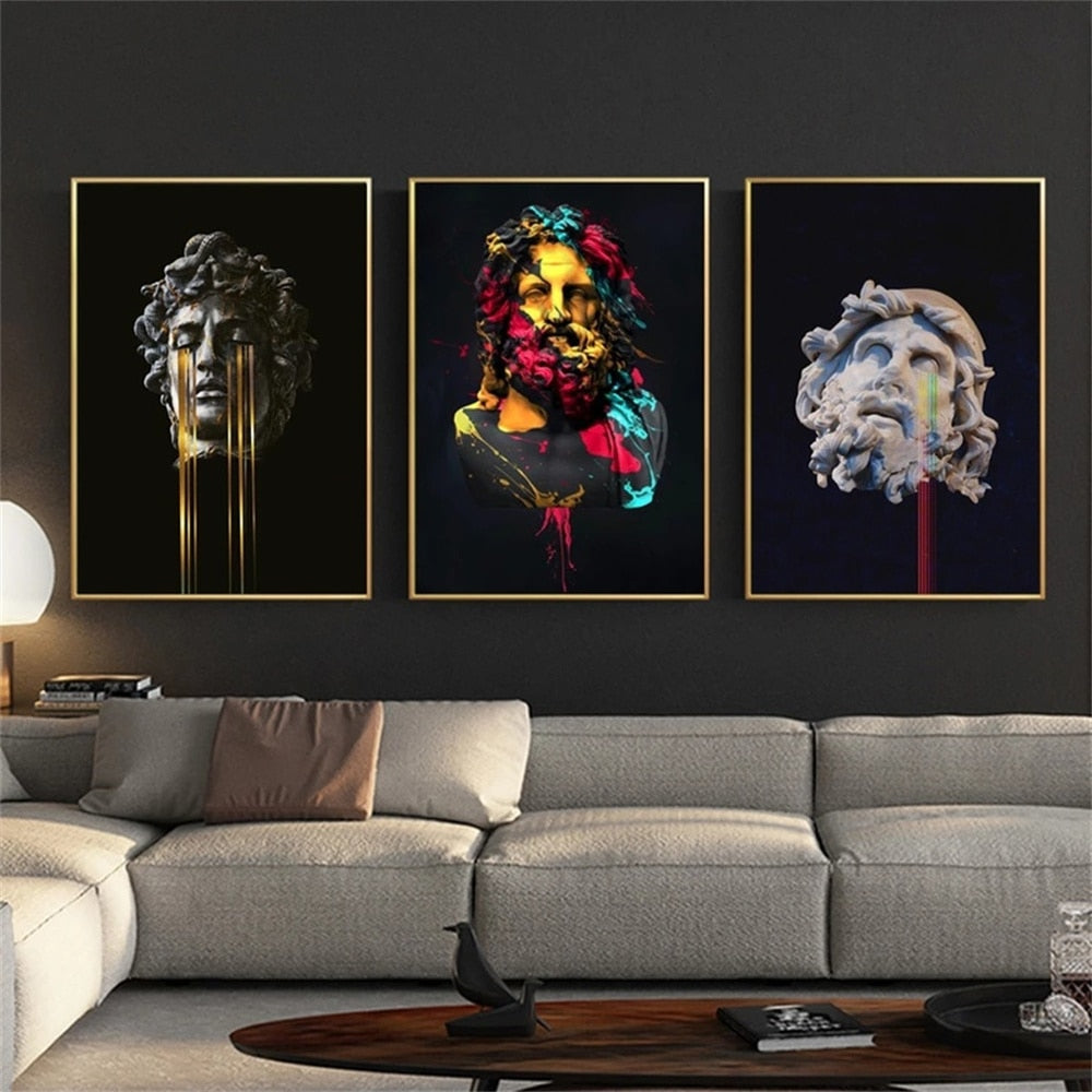 CORX Designs - Black and White Greek Gods and Goddesses Canvas Art - Review