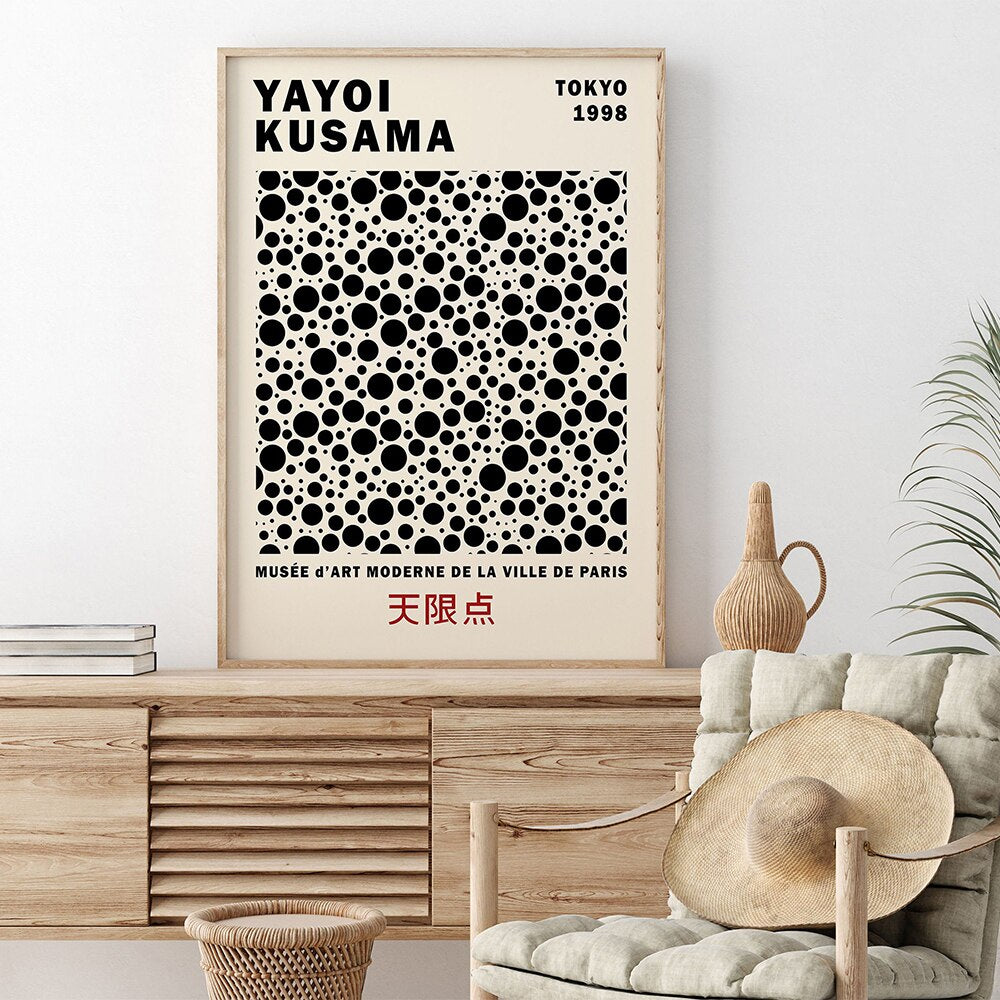 CORX Designs - Yayoi Kusama Abstract Line Dots Canvas Art - Review