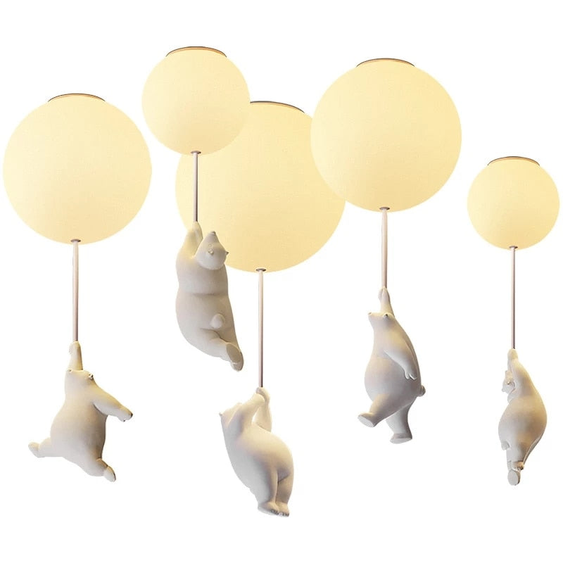 CORX Designs - Cute White Polar Bear Hanging Lamps - Review