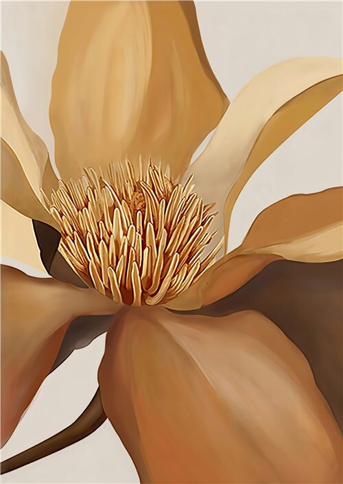 CORX Designs - Beige Orange Peony Flower Canvas Art - Review