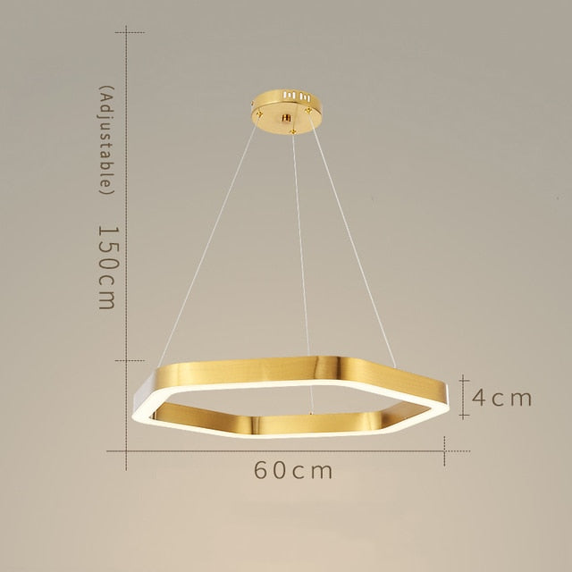 CORX Designs - Luxury Golden Hexagon Hanging Lights - Review