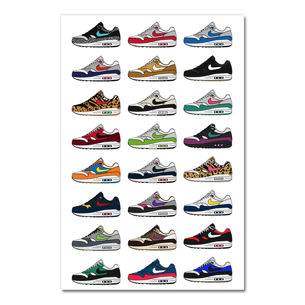 CORX Designs - Visual Compendium Of Sneakers Canvas Art - Review