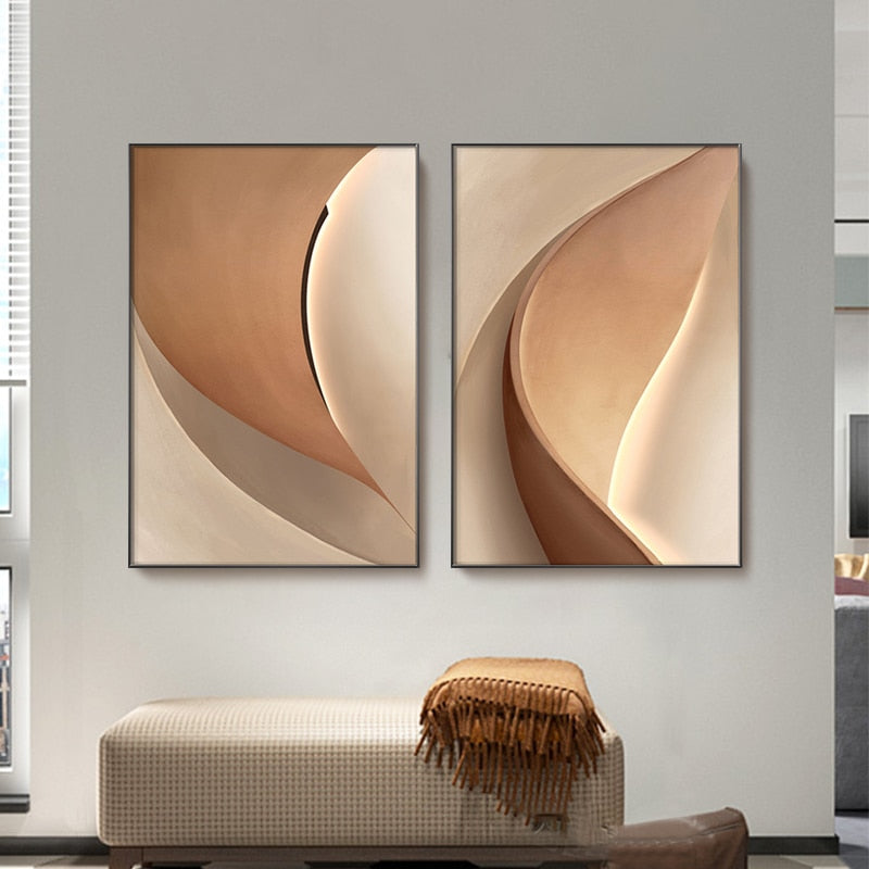 CORX Designs - Abstract Luxurious Beige Canvas Art - Review