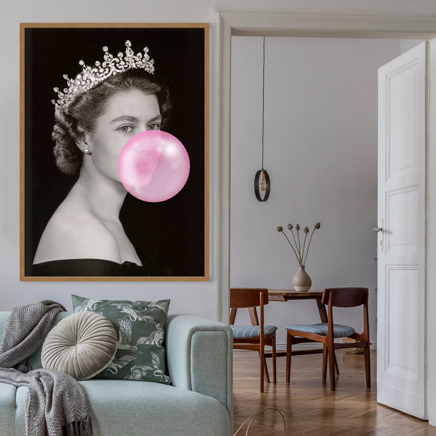 CORX Designs - Queen Elizabeth II With Pink Balloon Canvas Art - Review