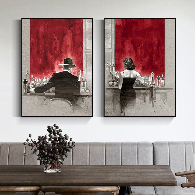 CORX Designs - Gentleman and Lady in the Pub Canvas Art - Review