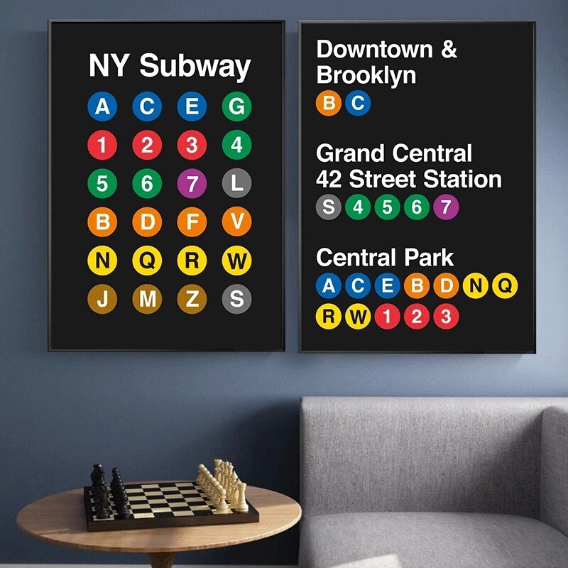 CORX Designs - New York Subway Lines Canvas Art - Review