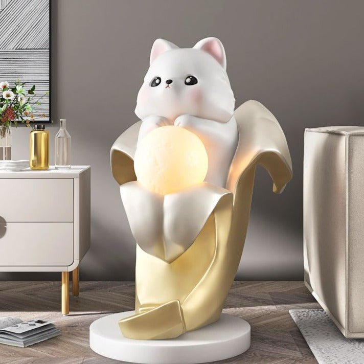 CORX Designs - Cat in Banana Statue with Light - Review