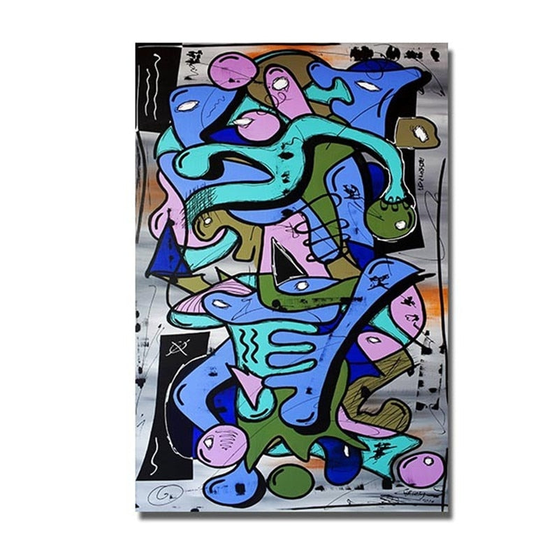 CORX Designs - Abstract Picasso Graffiti Figure Canvas Art - Review