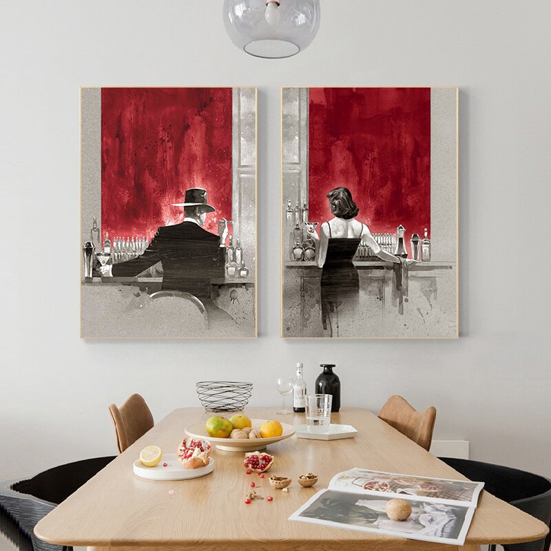 CORX Designs - Gentleman and Lady in the Pub Canvas Art - Review