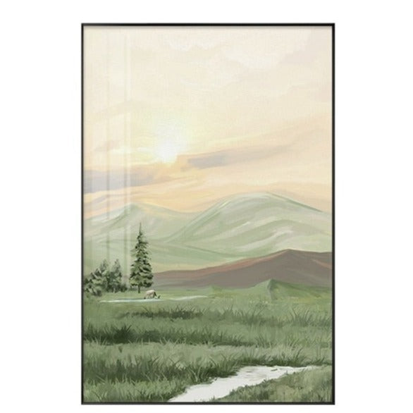 CORX Designs - Grass Mountain Landscape Canvas Art - Review