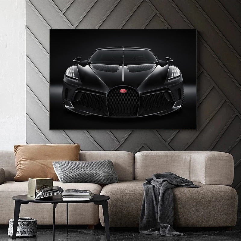 CORX Designs - Black Bugatti La Voiture Noire Sports Car Canvas Art - Review