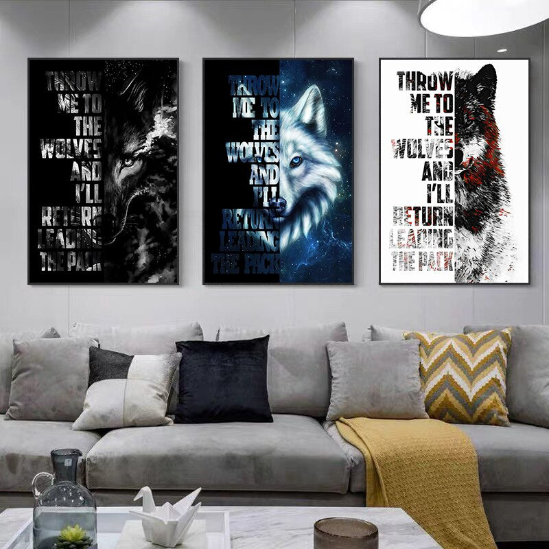 CORX Designs - Wolf Inspiration Quotes Canvas Art - Review