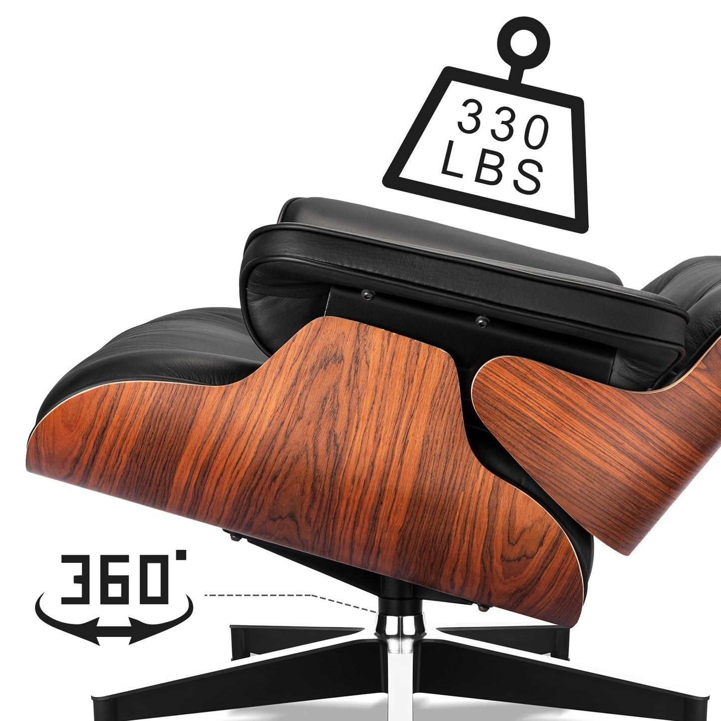 CORX Designs - Eames Mid-Century American Lounge Chair and Ottoman (Tall Version) - Review