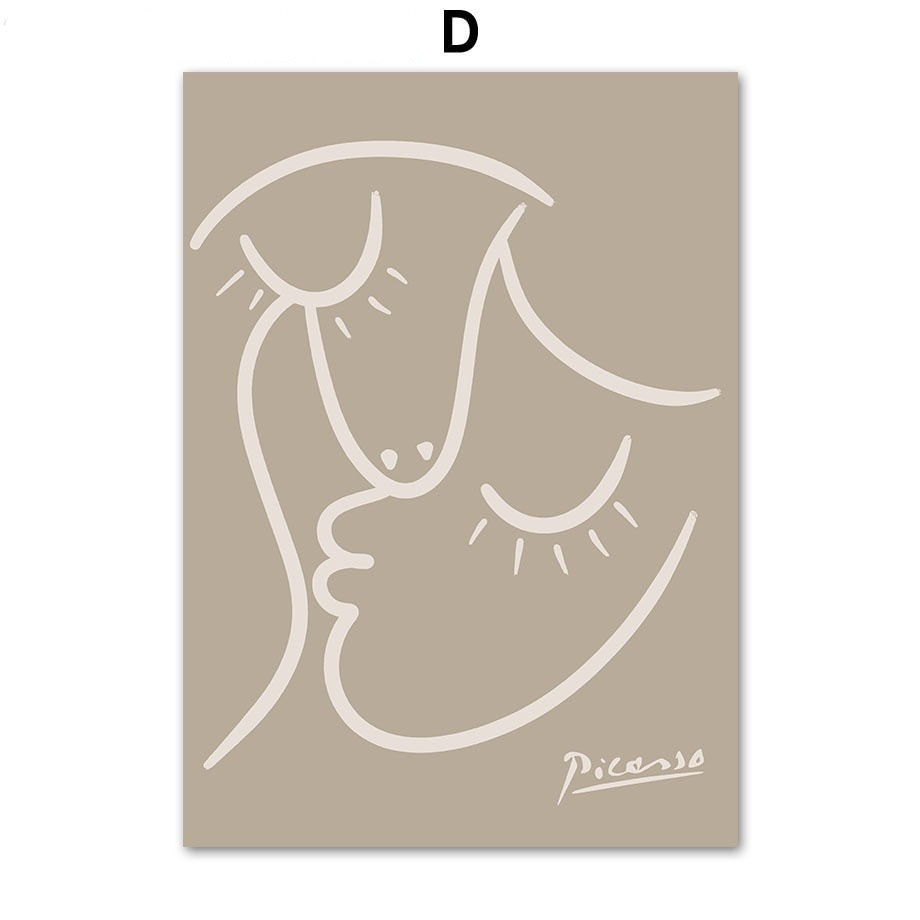 CORX Designs - Abstract Matisse Picasso Face Pigeon Leaf Canvas Art - Review
