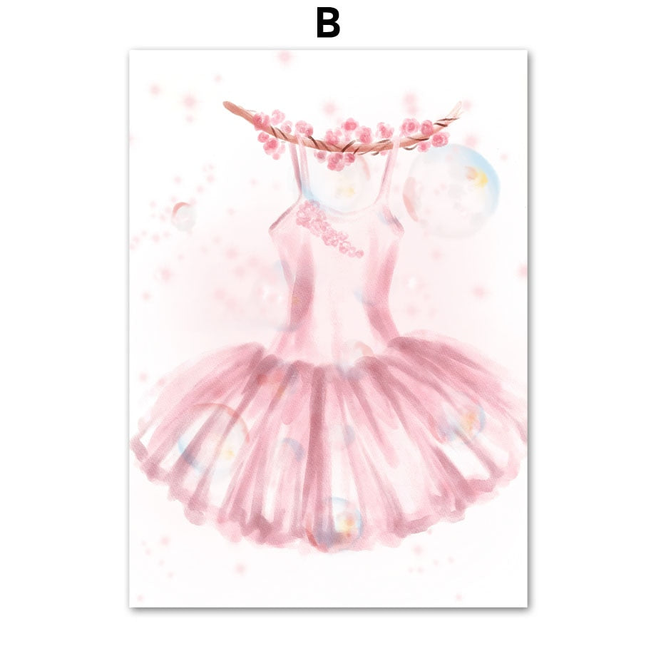 CORX Designs - Cute Girl Pink Ballet Swan Canvas Art - Review