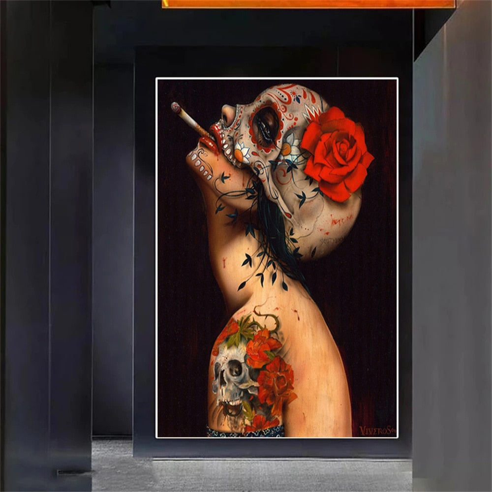 CORX Designs - Dark Wind Skull Beauty Canvas Art - Review
