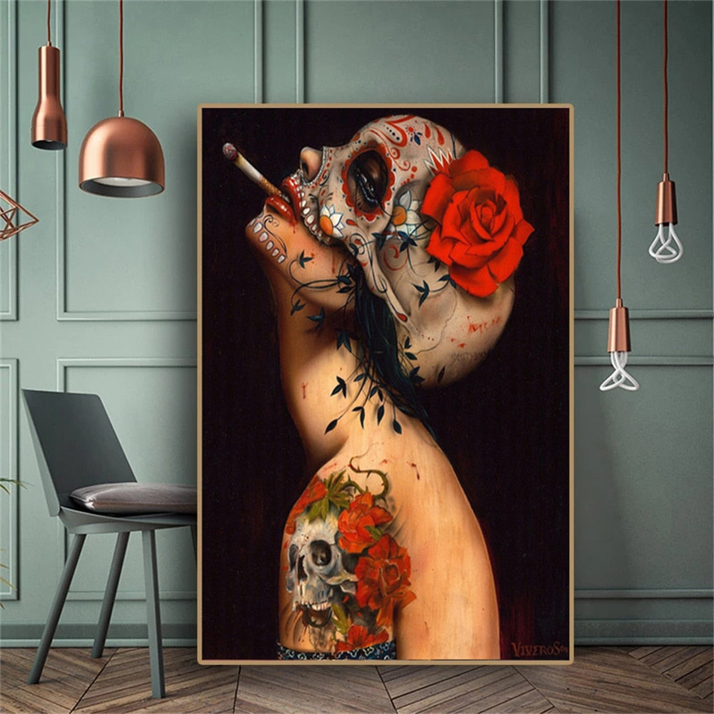 CORX Designs - Dark Wind Skull Beauty Canvas Art - Review